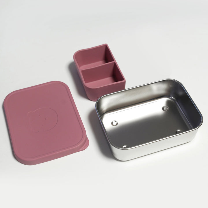 Silicone and stainless steel lunch box