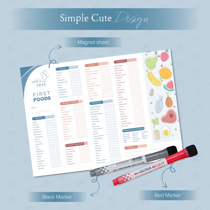 Baby's First Foods Tracker Fridge Magnet®