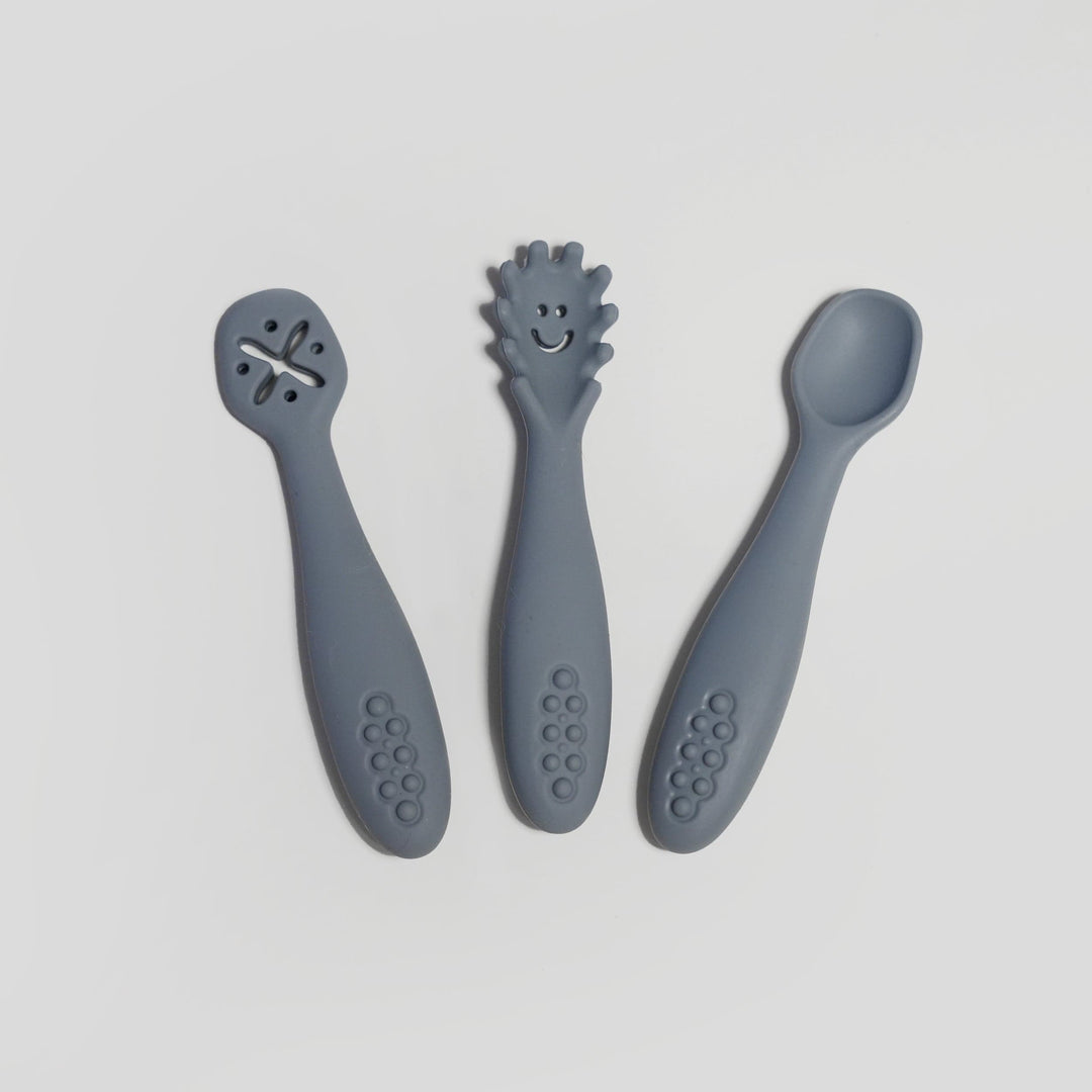 Smiley First Cutlery Set - Silicone cutlery