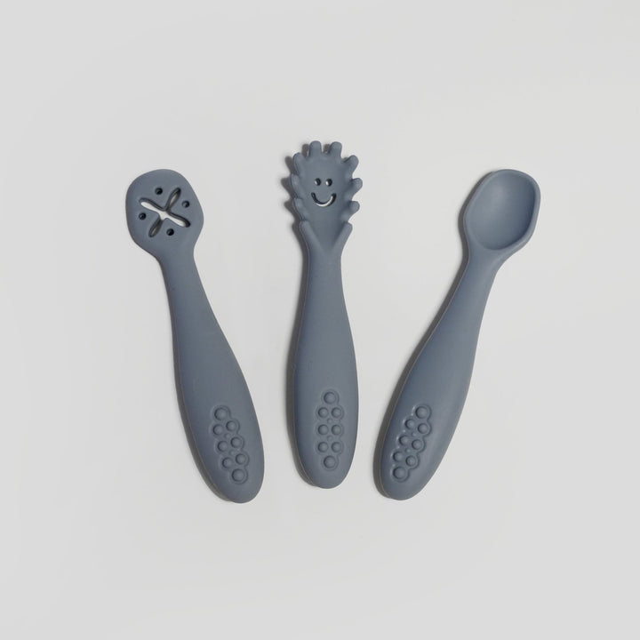Smiley First Cutlery Set - Silicone cutlery