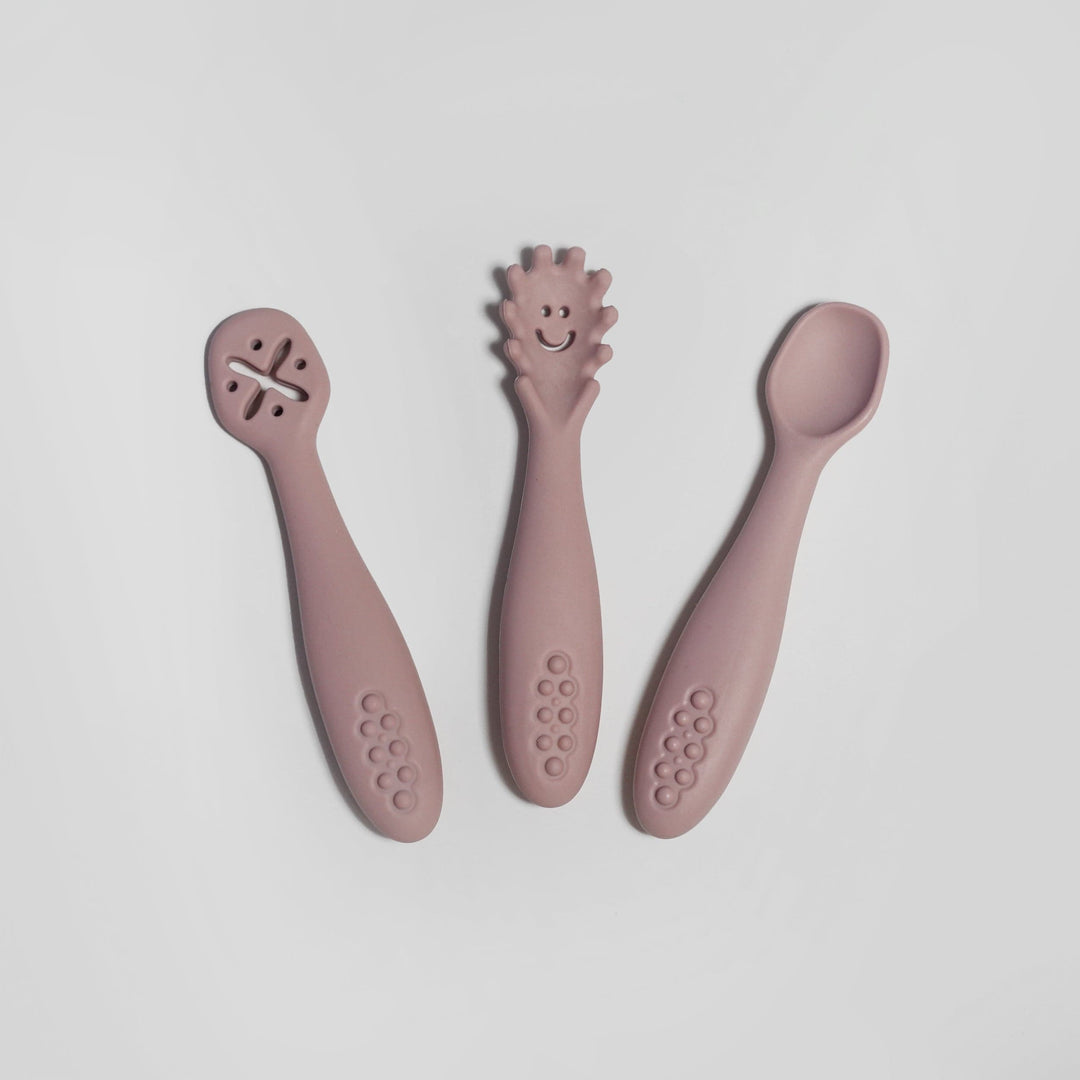 Smiley First Cutlery Set - Silicone cutlery