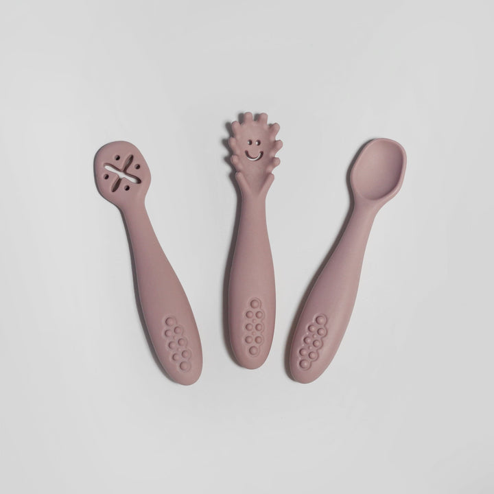 Smiley First Cutlery Set - Silicone cutlery