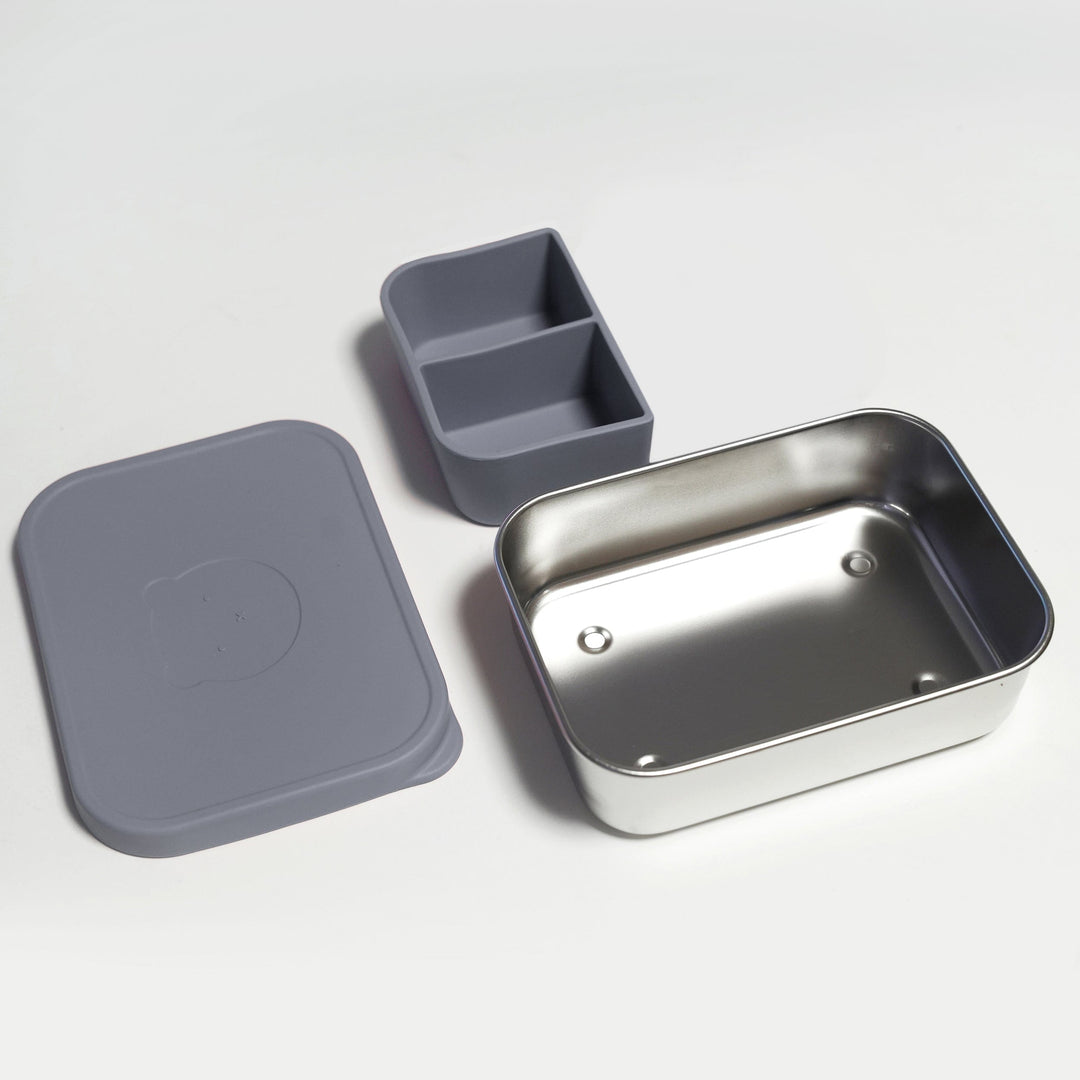 Silicone and stainless steel lunch box