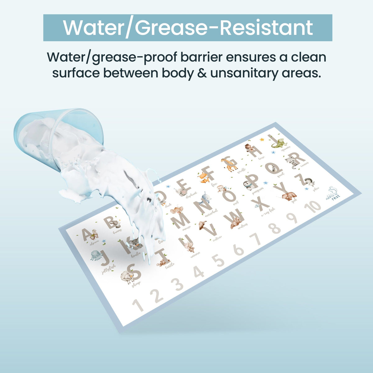 Disposable placemat pack of 20 nibbleandrest