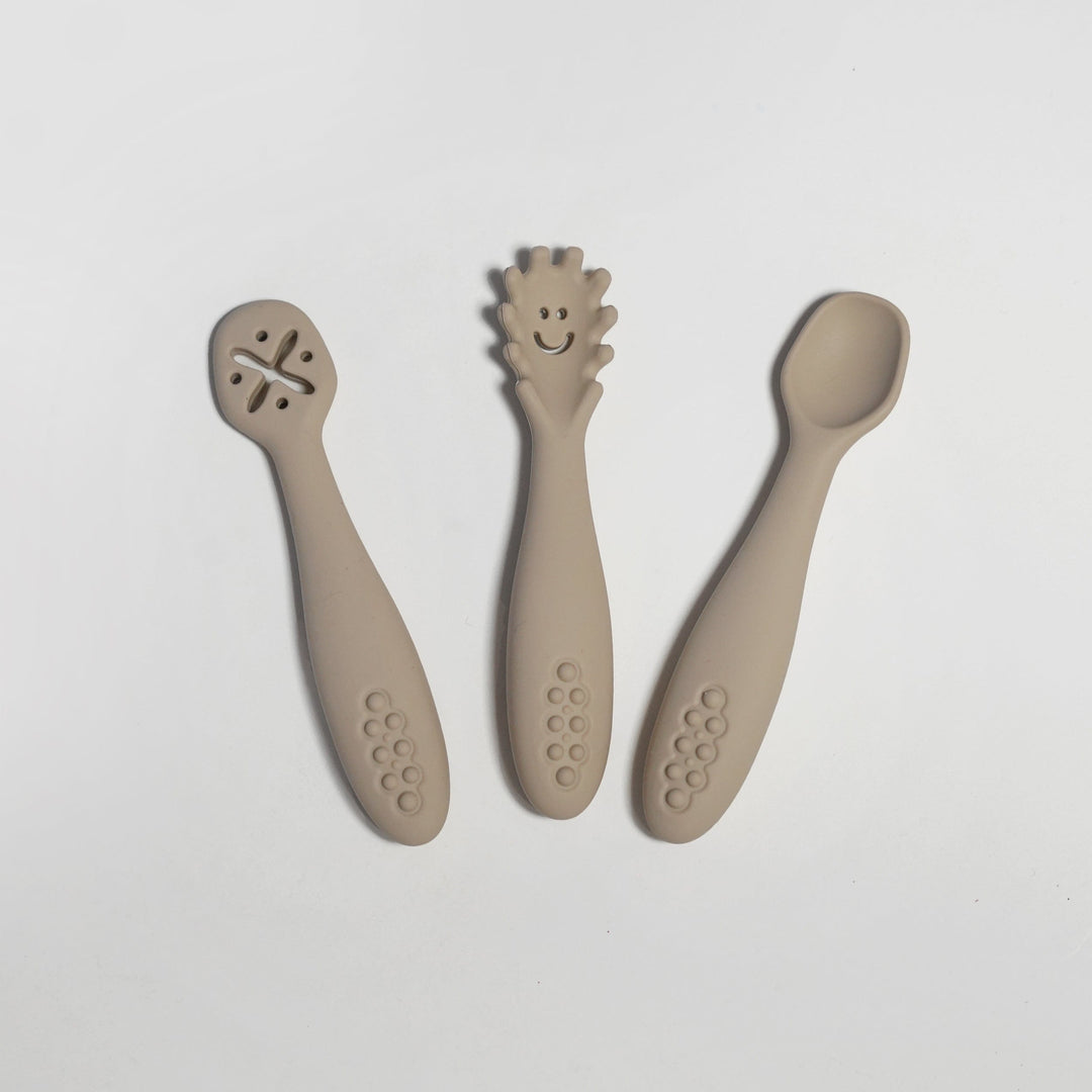 Smiley First Cutlery Set - Silicone cutlery