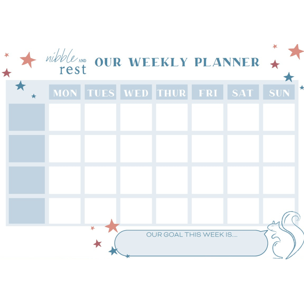 Weekly Family Planner Fridge Magnet