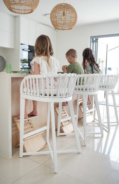 Comfort at the Dinner Table: The Footsi Grow Dining Chair Footrest by Nibble and Rest