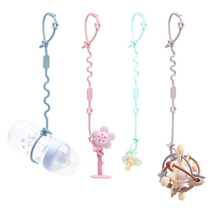 Baby & Toddler Bottle Strap–Universal Toy Tether and No Drop Harness Strap