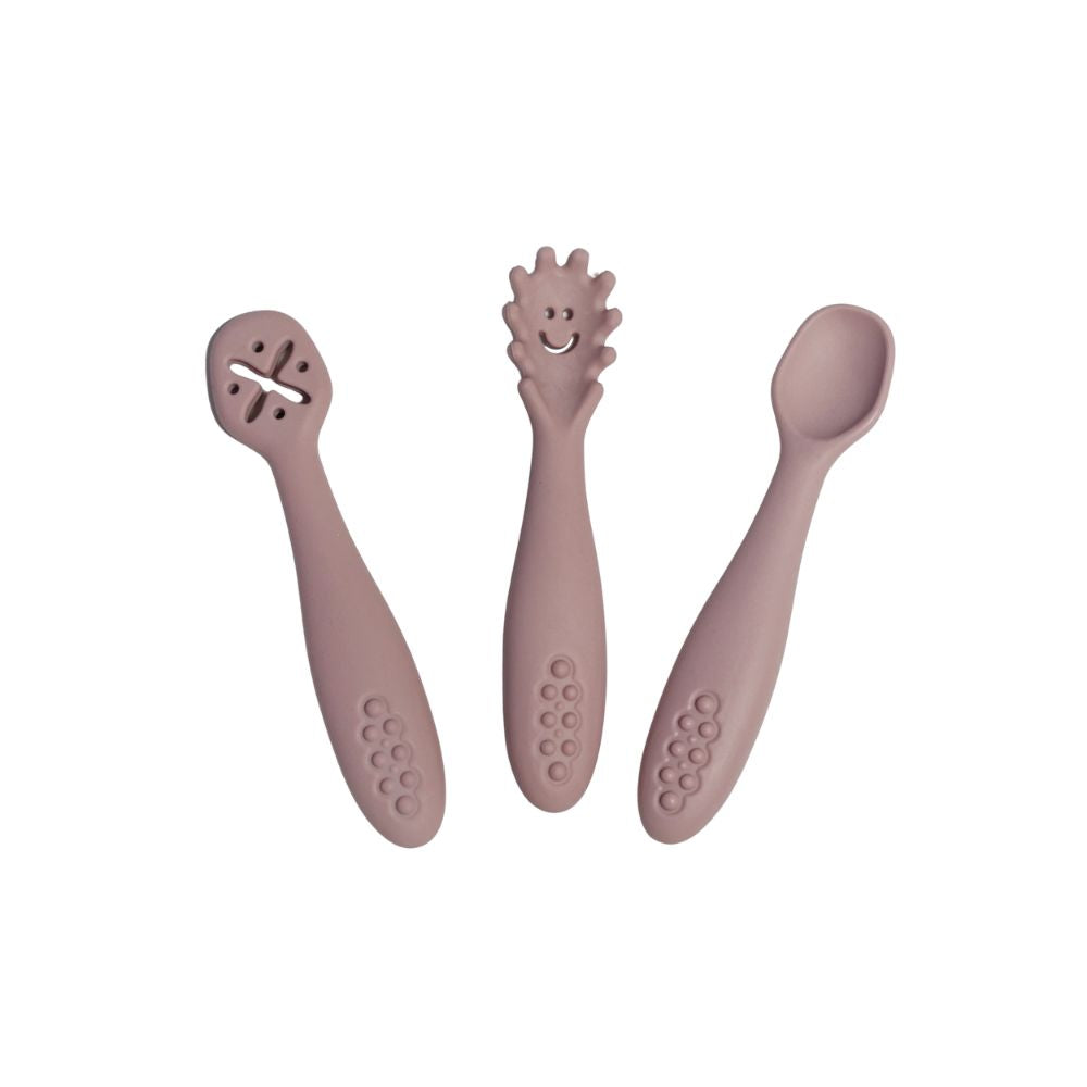 Smiley First Cutlery Set - Silicone cutlery
