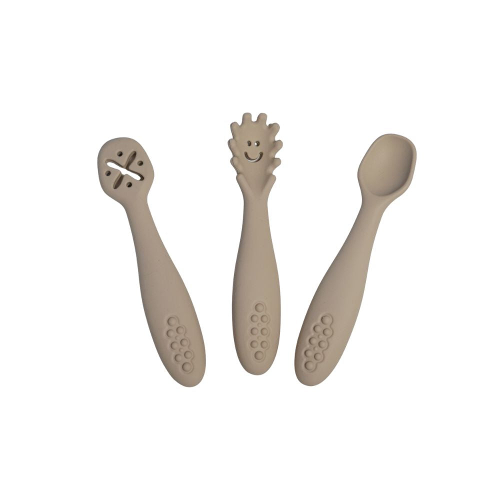 Smiley First Cutlery Set - Silicone cutlery