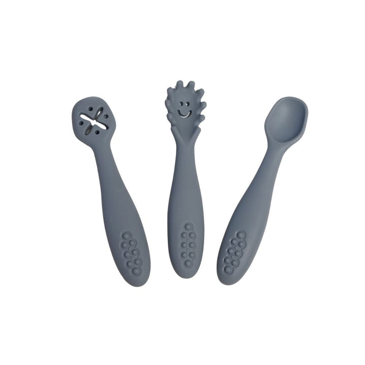 Smiley First Cutlery Set - Silicone cutlery