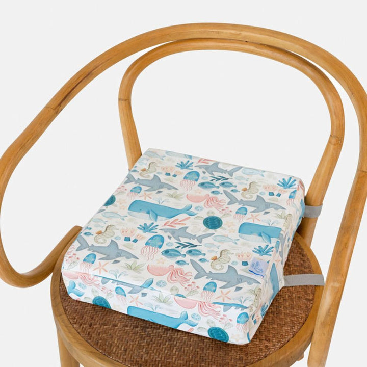Nibble and Rest Toddler Booster Seat – Easy Clean Wipeable Fabric, Portable Kids Dining Chair Booster