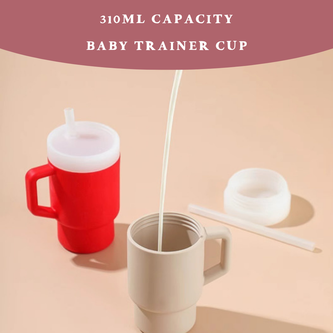 Silicone Tumbler with Handle and Straw - Leak-Proof, Durable & Reusable Cup