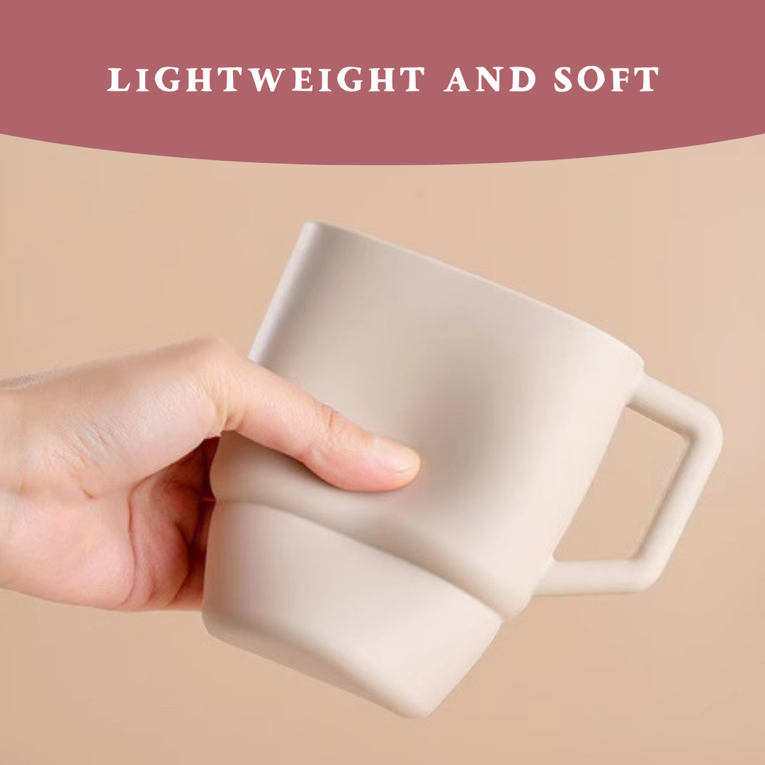 Silicone Tumbler with Handle and Straw - Leak-Proof, Durable & Reusable Cup