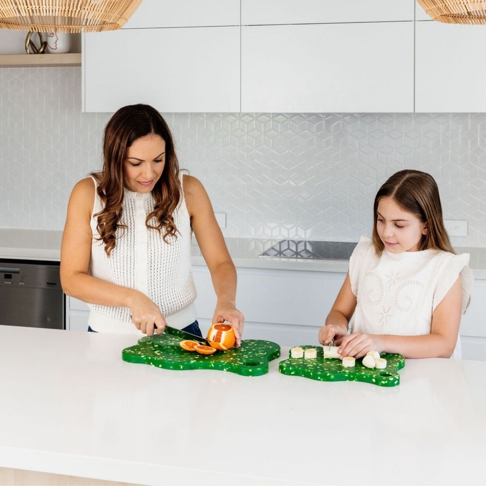 PRE ORDER Early October Nibble and Rest Chopping Boards - Family-Friendly, Colourful & Stylish - Kiwi Cut