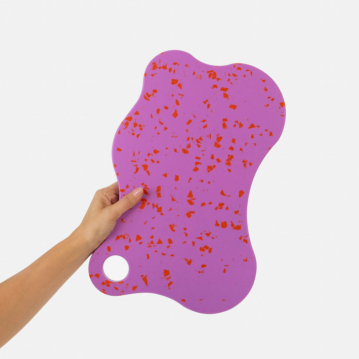 PRE ORDER Early October Nibble and Rest Chopping Boards - Family-Friendly, Colourful & Stylish - Raspberry Chop