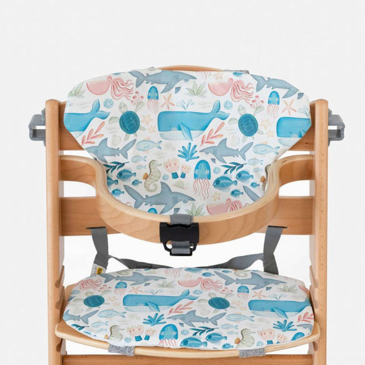 Kmart 2-in-1 Wooden Highchair Cushion Cover | Also Fits 4Baby Grow With Me Wooden Highchair (Baby Bunting)