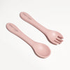 Silicone spoon and fork set